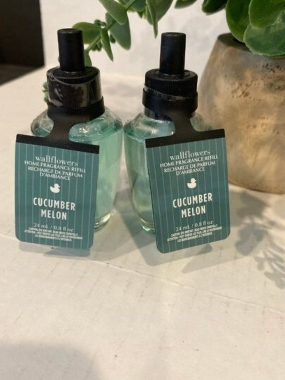 Bath & Body Works “Cucumber Melon” 2 New Wallflower Refills